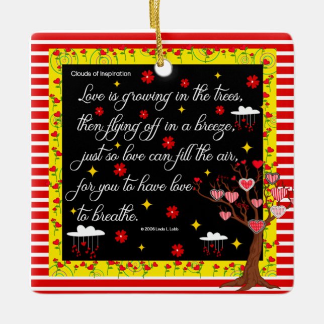 Kärlek växer i träd ornament (Framsida)