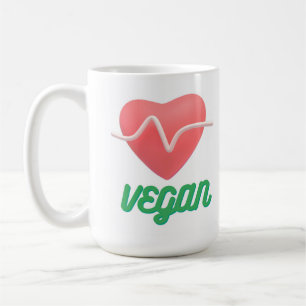 kärlek vegan kaffemugg
