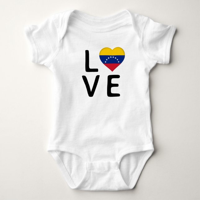 Kärlek - Venezuela Flagga T Shirt (Framsida)
