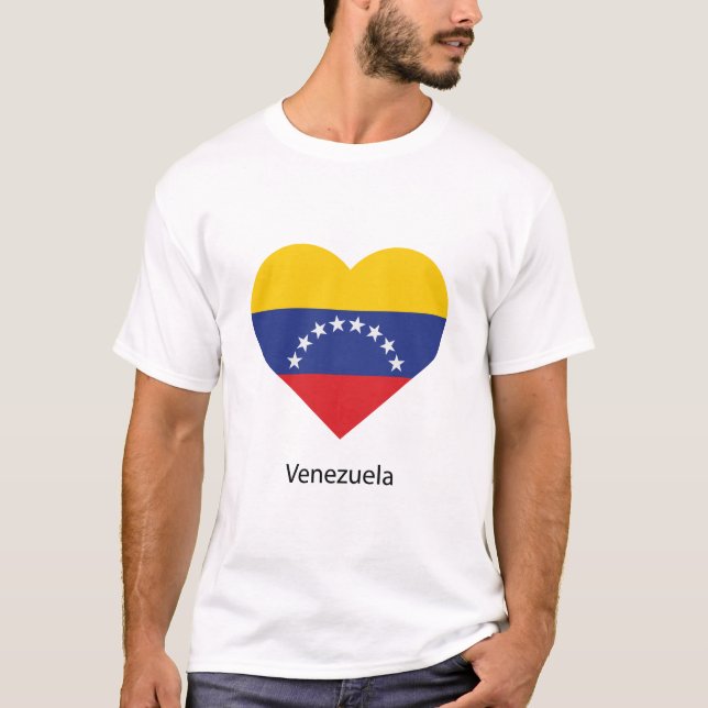 Kärlek Venezuela T Shirt (Framsida)