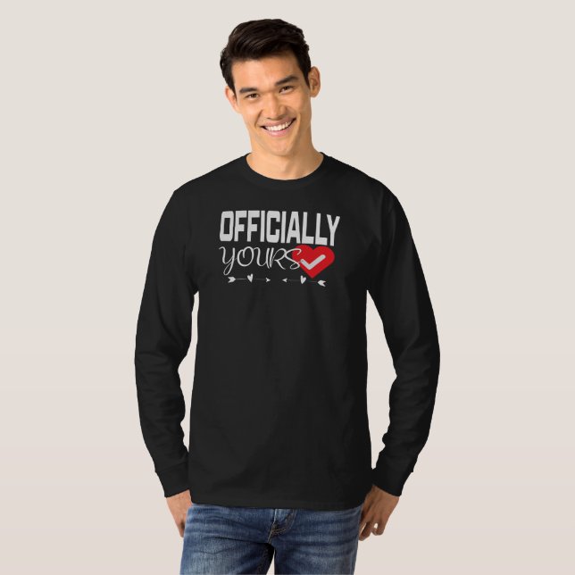 Kärlek Verifierad Hjärtkolla  T Shirt (Hel framsida)