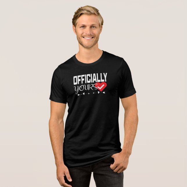 Kärlek Verifierad Hjärtkontrollmärke  T Shirt (Framsida Full)