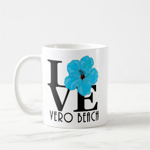 KÄRLEK Vero Beach Blue Hibiscus 11oz Kaffemugg