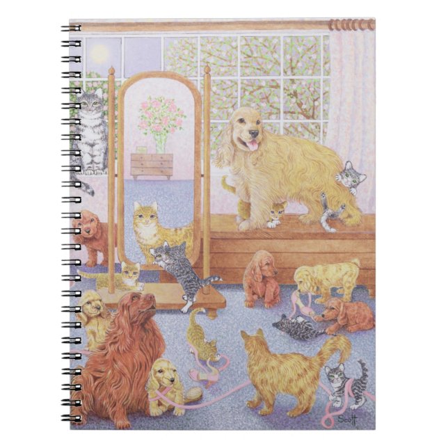 Kärlek vet ingen hejd anteckningsbok med spiral (Framsidan)