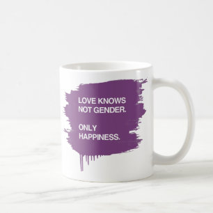KÄRLEK VET INTE GENDER. ENDAST LYCKA KAFFEMUGG
