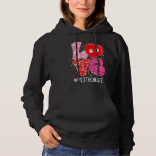 Kärlek Vet Tech Life Cute Animals Veterinary Valen T Shirt