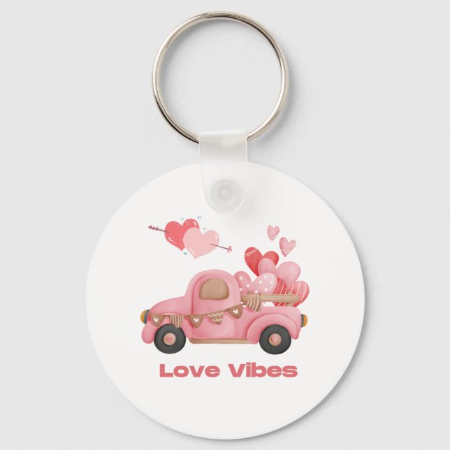 Kärlek vibes , valentins dag 2023 nyckelring (Framsida)