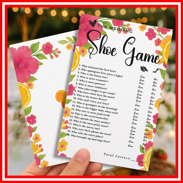 Kärlek vid First Spritz Bröllop Shoe Game (Skapare uppladdad)