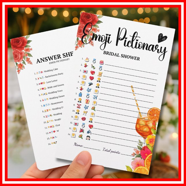 Kärlek vid First Spritz Citrus Emoji Pictionary Ga (Skapare uppladdad)