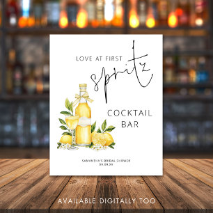 Kärlek vid First Spritz Cocktail Pub Möhippa Poster