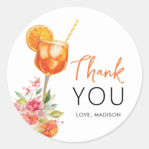 Kärlek vid First Spritz Möhippa Favor Stickers Runt Klistermärke