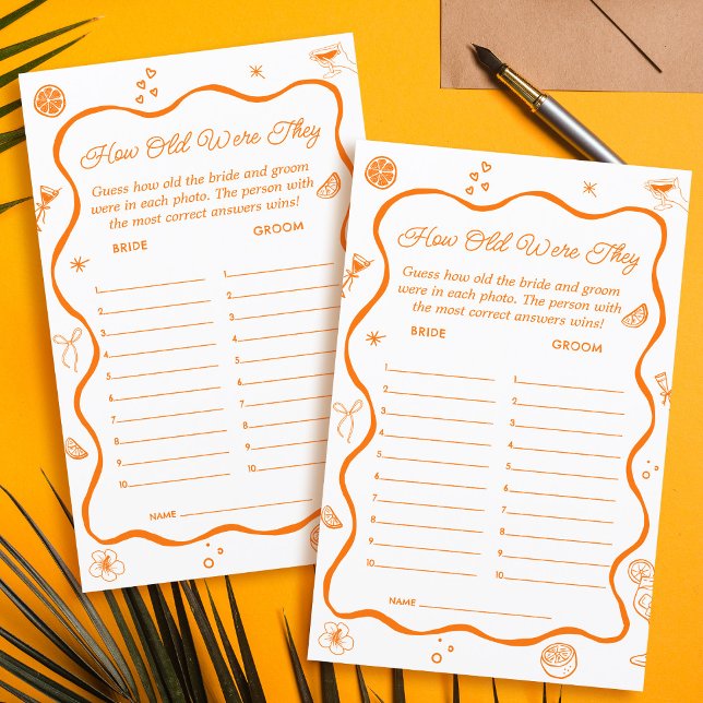 Kärlek vid First Spritz Möhippa gissar Åldersspel (Skapare uppladdad)