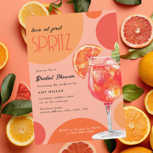 Kärlek vid First Spritz Möhippa Inbjudningar