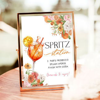 Kärlek vid First Spritz Möhippa Pub Sign Poster