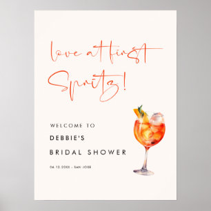 Kärlek vid First Spritz Möhippa Välkommen Poster