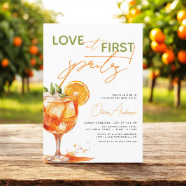 Kärlek vid First Spritz Orange Möhippa Inbjudningar