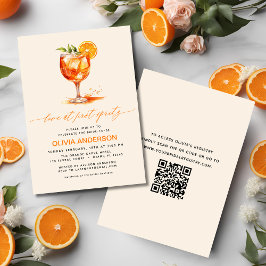 Kärlek vid First Spritz Orange Möhippa Inbjudningar
