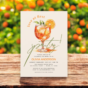 Kärlek vid First Spritz Orange Möhippa Inbjudningar