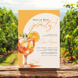 Kärlek vid First Spritz Orange Möhippa Inbjudningar