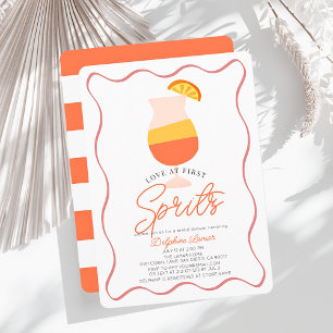 Kärlek vid First Spritz Retro Möhippa Inbjudningar