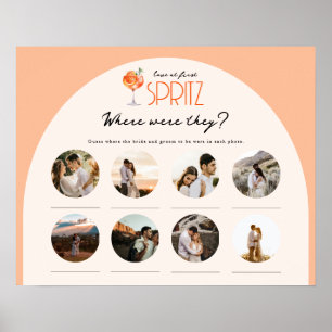 Kärlek vid First Spritz var de var Liggande Poster