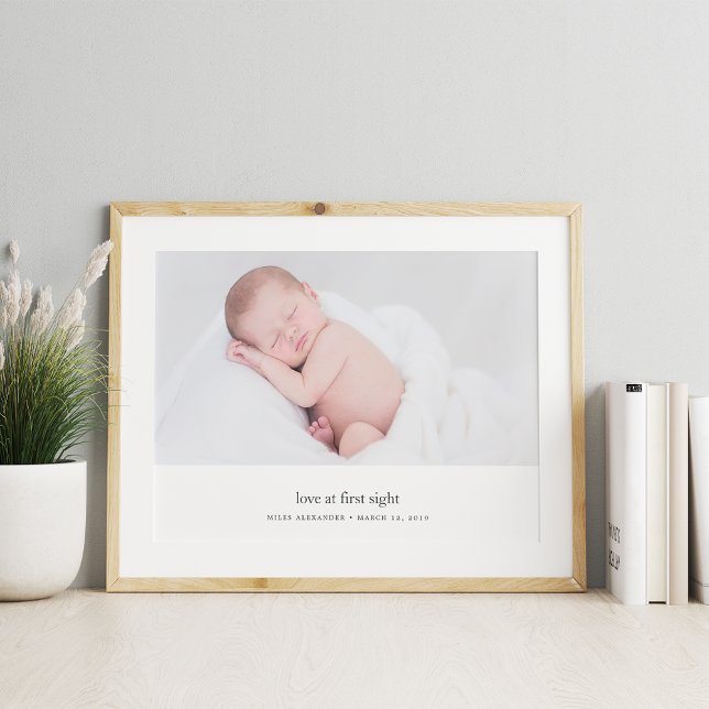 Kärlek vid första Baby-fotot Poster (Skapare uppladdad)