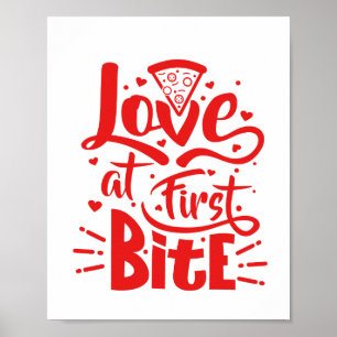 Kärlek vid första Bitan Poster