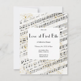 Kärlek vid första Bitan Valentiine Inbjudningar