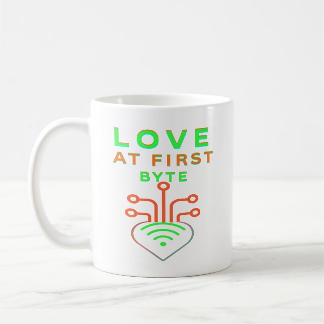 Kärlek Vid Första Byten Kaffemugg (Vänster)