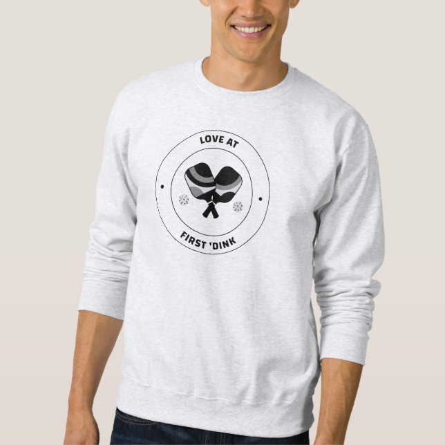 Kärlek vid första "Dink Sweatshirt" Lång Ärmad Tröja (Framsida)