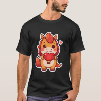 Kärlek vid första galopp Eldhäst Valentine Kinesis T Shirt