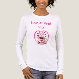 Kärlek vid första klippet Kaffeälskare T Shirt