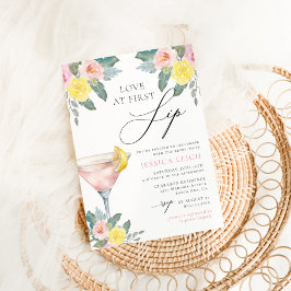 Kärlek vid första Sip-Möhippan för Bright Cocktail Inbjudningar