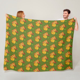Kärlek vid första skivan - Pizza möter ananas Fleecefilt