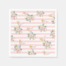 Kärlek vid första slurken Ljus Cocktail Bröllopsfe Pappersservett