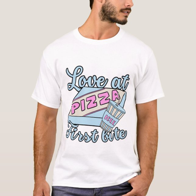 Kärlek vid första smaken t shirt (Framsida)