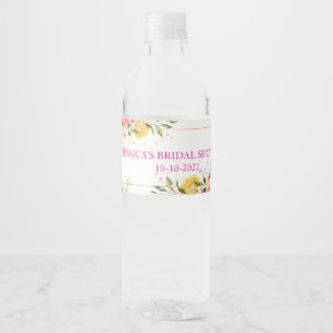 Kärlek vid första Spritz Bröllopsdusch Vatten Vattenflaskor Etikett