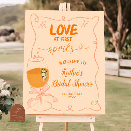Kärlek vid första Spritz Bröllopsfest Poster