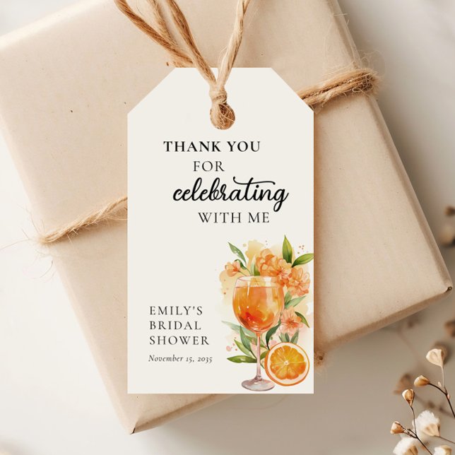 Kärlek vid första Spritz Bröllopsfest Presentetikett (Skapare uppladdad)