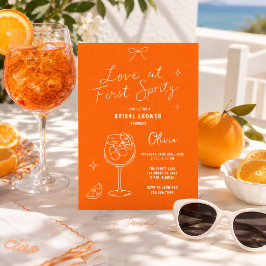 Kärlek vid första Spritz Bröllopsfestinbjudan Inbjudningar
