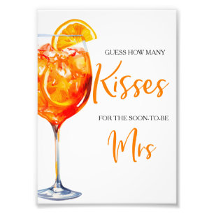Kärlek vid första spritz Citrus Floral Bröllopsfes Fototryck