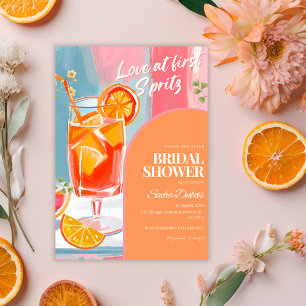 Kärlek vid första spritz citrus tropical möhippa inbjudningar