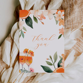 Kärlek vid första Spritz Moderna bröllopsfest Tack Kort