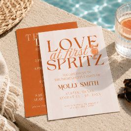 Kärlek vid första Spritz möhippa Inbjudningar
