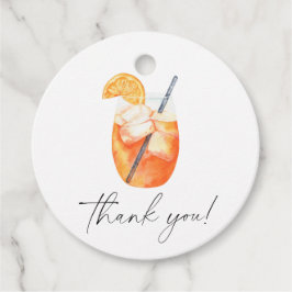 Kärlek vid första spritz-Möhippan tack Gåvor Etiketter