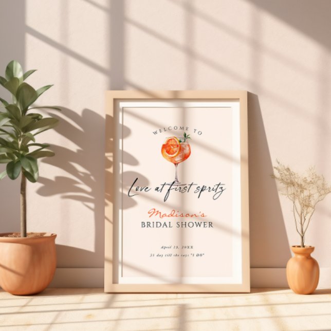 Kärlek vid första Spritz-Möhippan Välkommen Poster (Skapare uppladdad)