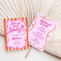 Kärlek vid första Spritz Rosa Orange Bachelorette