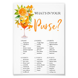 Kärlek vid första spritz Vad har du i handväskan? Fototryck