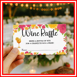 Kärlek vid första Spritz Vin Raffle-Möhippan Tilläggskort