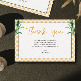 Kärlek vid första spritzen Bröllopsdusch Orange Ro Tack Kort